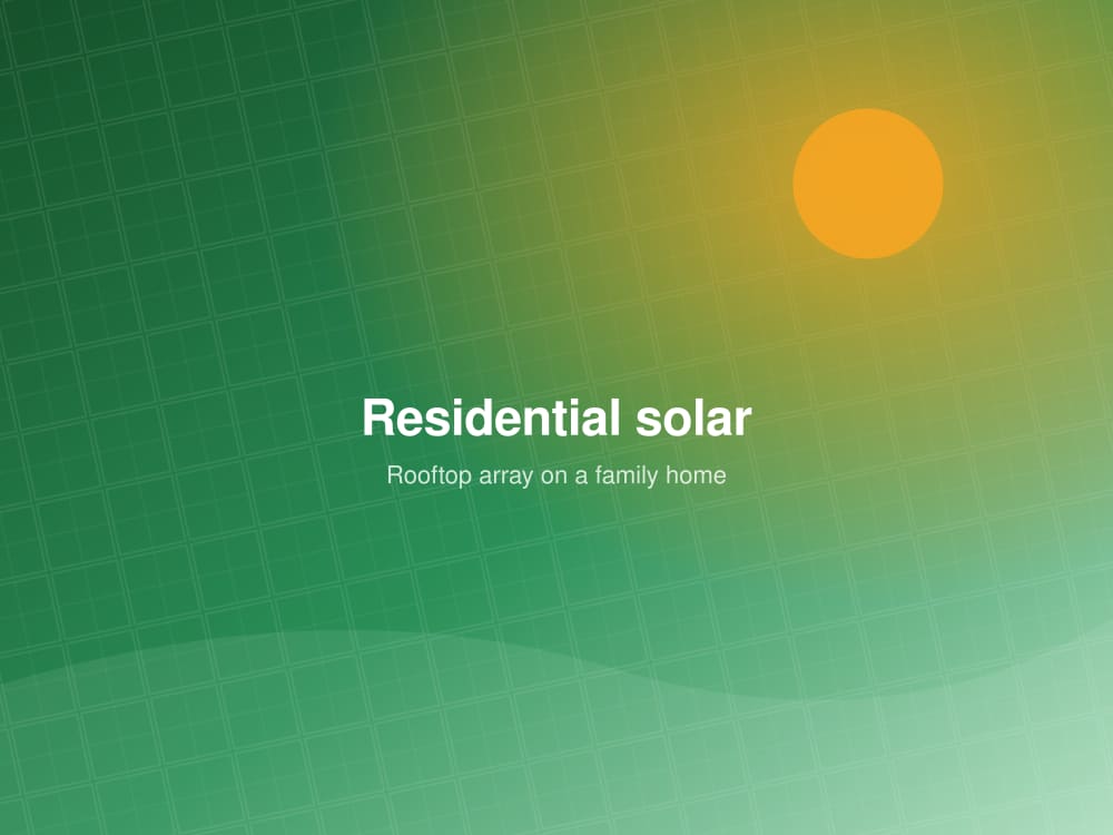 Solar panels installed on the pitched roof of a family home
